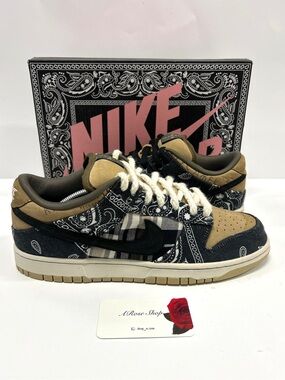 Travis Scott x Nike SB Dunk Low ‘Cactus Jack’ (CT5053 001) Shoes Size: 13 M